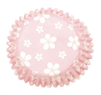 Pink Blossom Printed Baking Cases