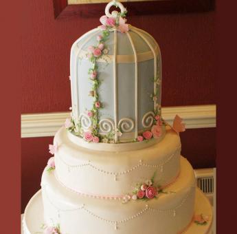 Bird Cage Wedding Cake (019)