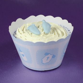 Blue Baby Cupcake Wraps