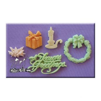 Alphabet Moulds - Seasons Greeting