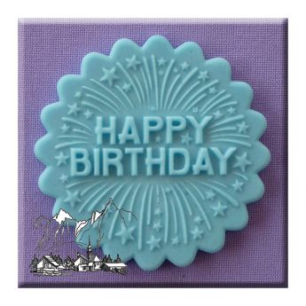 Alphabet Moulds - Happy Birthday Firework