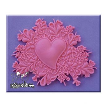 Alphabet Moulds - Heart Cake Topper