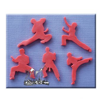 Alphabet Moulds - Karate Silhouettes