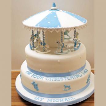 Carousel Cake Blue (141)