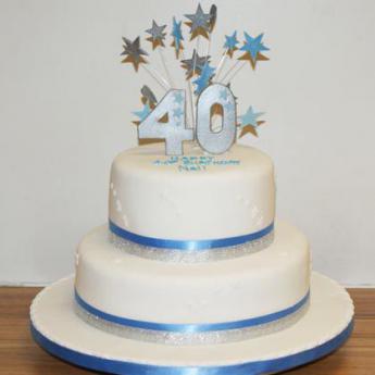 Two Tier Birthday Blue (362)