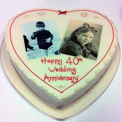 40th anniversary cake by KarenJerram on DeviantArt