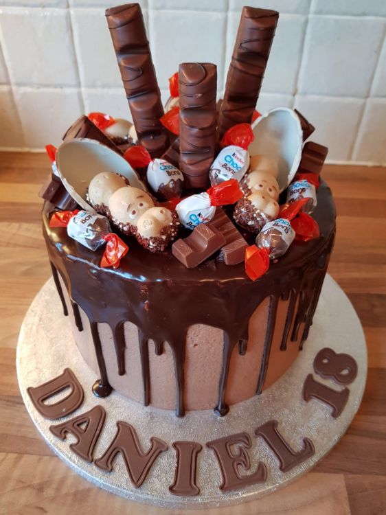 Kinder Chocolate Birthday Cake
