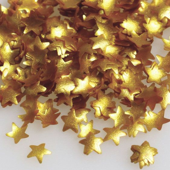 Rainbow Dust Edible Glitter Gold Stars | Sugar N Spice Cakes