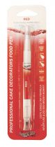 Rainbow Dust Double Sided Cake Decorators Food Pen - Red